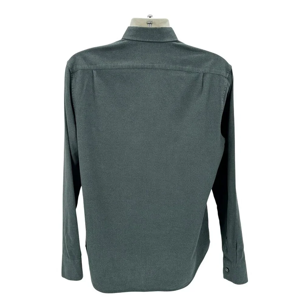 Bonobos Mens Medium Button Shirt Standard Fit Long Sleeve Green Cotton - Picture 3 of 5